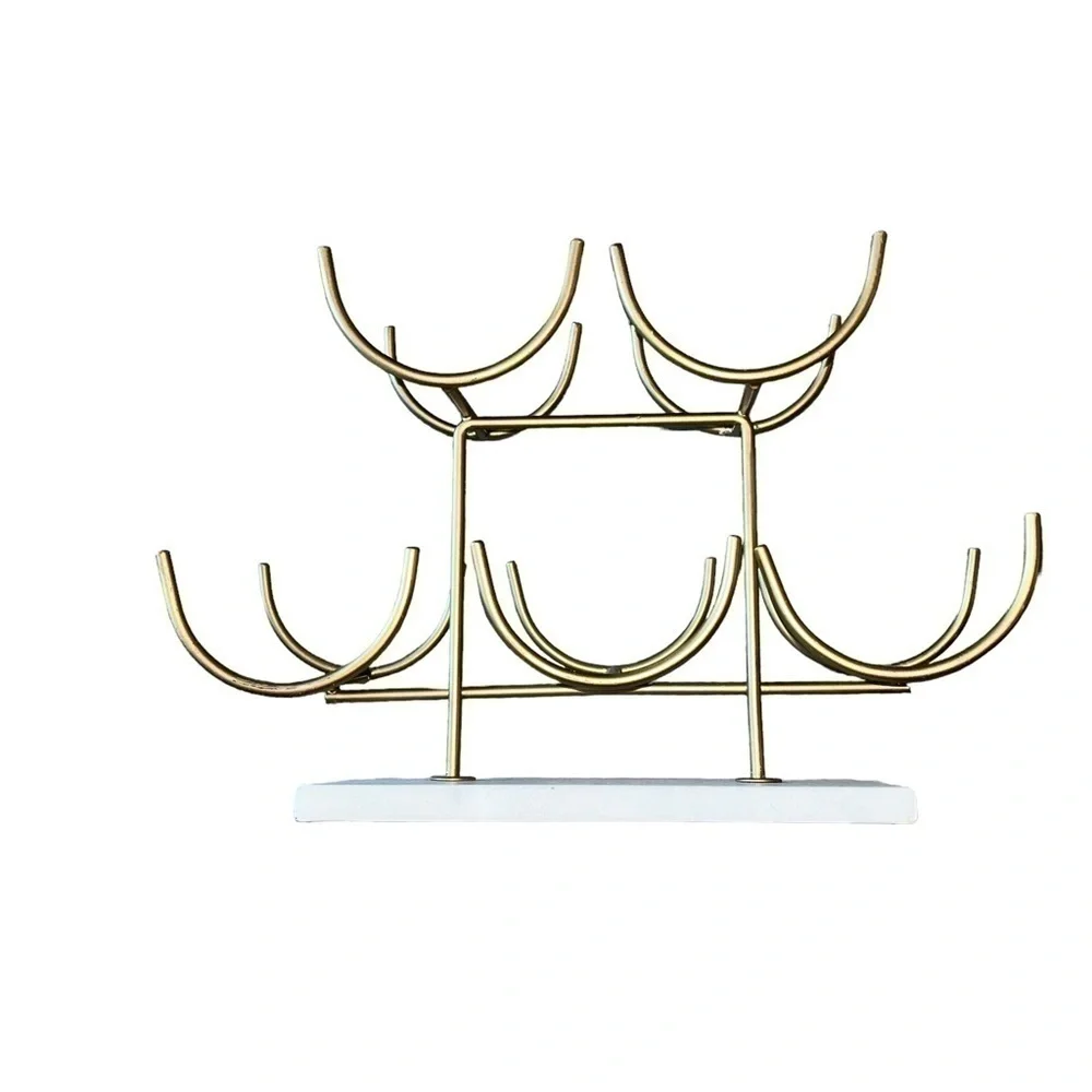 Gold Marble Terrazzo Wine Rack